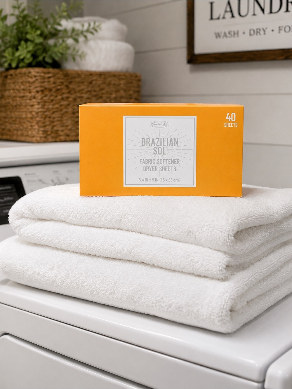 Brazilian Sol Fabric Softener Dryer Sheets - 40 pack